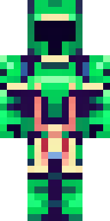 a knight in emerald armor holding a torch