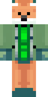 an anthropomorphic fox in a green explorer jacket