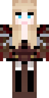 a shieldmaiden in leather armor with war paint