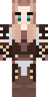 a shieldmaiden in leather armor with war paint