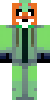 an anthropomorphic fox in a green explorer jacket