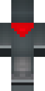 a shadow ninja in matte black with a red scarf