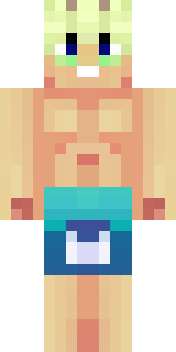 a summer surfer in board shorts with sun-bleached hair