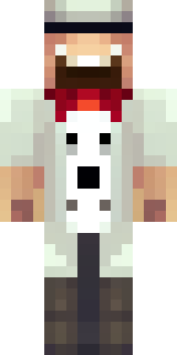 a cheerful chef in a white coat and tall hat with a wooden spoon