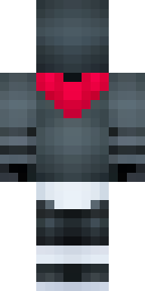 a shadow ninja in matte black with a red scarf