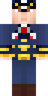 an airship captain in a navy coat with copper gadgets