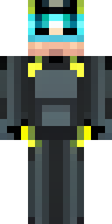 a modern scuba diver in a black wetsuit with a yellow tank