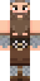 a viking warrior in fur and iron with a braided beard