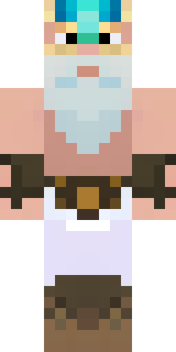 a frost viking in white furs and a horned helm