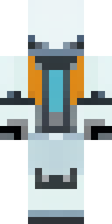 a mecha pilot in a white flight suit with a segmented helmet