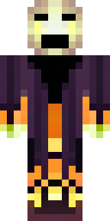 a Halloween pumpkin-headed figure in a dark cloak