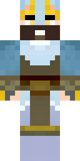 a frost viking in white furs and a horned helm