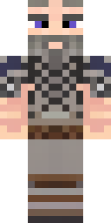 a viking warrior in fur and iron with a braided beard