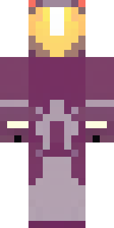a nether hunter in crimson hide with glowing gold trim