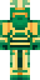 a jade samurai in green and gold ceremonial armor