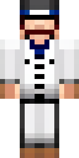 a cheerful chef in a white coat and tall hat with a wooden spoon