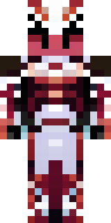 a dragon-rider in scaled crimson armor with leather wings