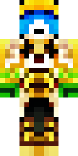 a golden pirate with an eyepatch and a parrot on the shoulder