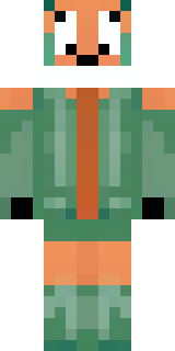 an anthropomorphic fox in a green explorer jacket