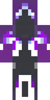 an end-realm sorcerer in obsidian robes with violet particles