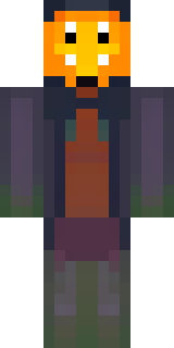 a Halloween pumpkin-headed figure in a dark cloak
