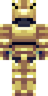 a piglin brute in gold armor with a snout and tusks