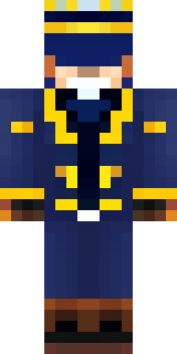 an airship captain in a navy coat with copper gadgets