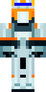 a mecha pilot in a white flight suit with a segmented helmet