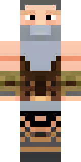 a viking warrior in fur and iron with a braided beard