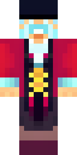 a pirate captain in a long red coat and tricorn hat