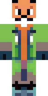 an anthropomorphic fox in a green explorer jacket