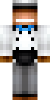 a cheerful chef in a white coat and tall hat with a wooden spoon