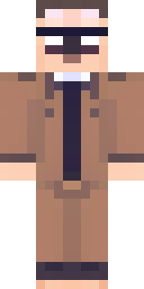 a friendly villager librarian in brown robes with glasses