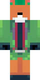 an anthropomorphic fox in a green explorer jacket