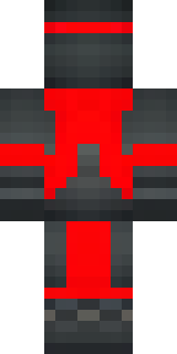 a shadow ninja in matte black with a red scarf