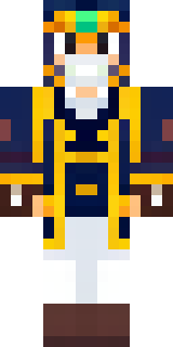 an airship captain in a navy coat with copper gadgets