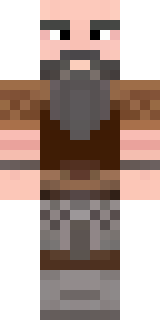 a viking warrior in fur and iron with a braided beard