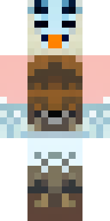 a frost viking in white furs and a horned helm