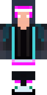 a cyberpunk mercenary in a black jacket with neon-pink circuitry
