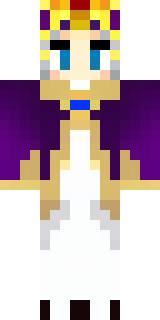 a young king in an ermine-trimmed purple cloak and gold crown