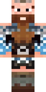 a viking warrior in fur and iron with a braided beard