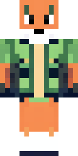 an anthropomorphic fox in a green explorer jacket