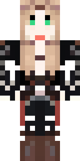 a shieldmaiden in leather armor with war paint