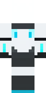 a sleek white service robot with a single cyan sensor