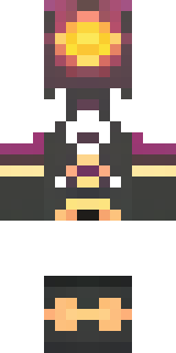a nether hunter in crimson hide with glowing gold trim
