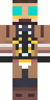 a steampunk inventor in a brown leather coat and brass goggles