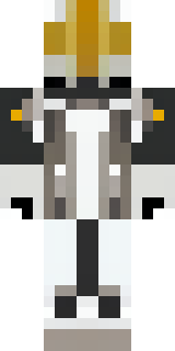 a mecha pilot in a white flight suit with a segmented helmet