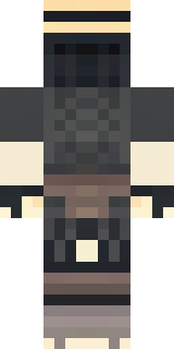 a ronin in weathered dark armor and a straw hat