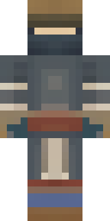 a ronin in weathered dark armor and a straw hat