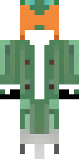 an anthropomorphic fox in a green explorer jacket